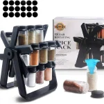 18 jar rotating spice rack